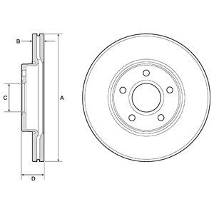 

Тормозной диск DELPHI BG3868C