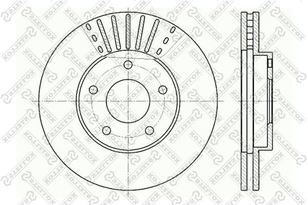 фото Тормозной диск stellox 6020-2256v-sx