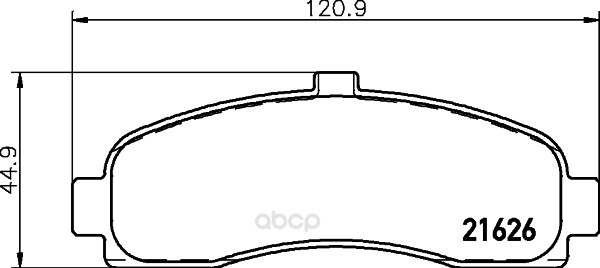 

Комплект тормозных колодок Hella 8DB355016501