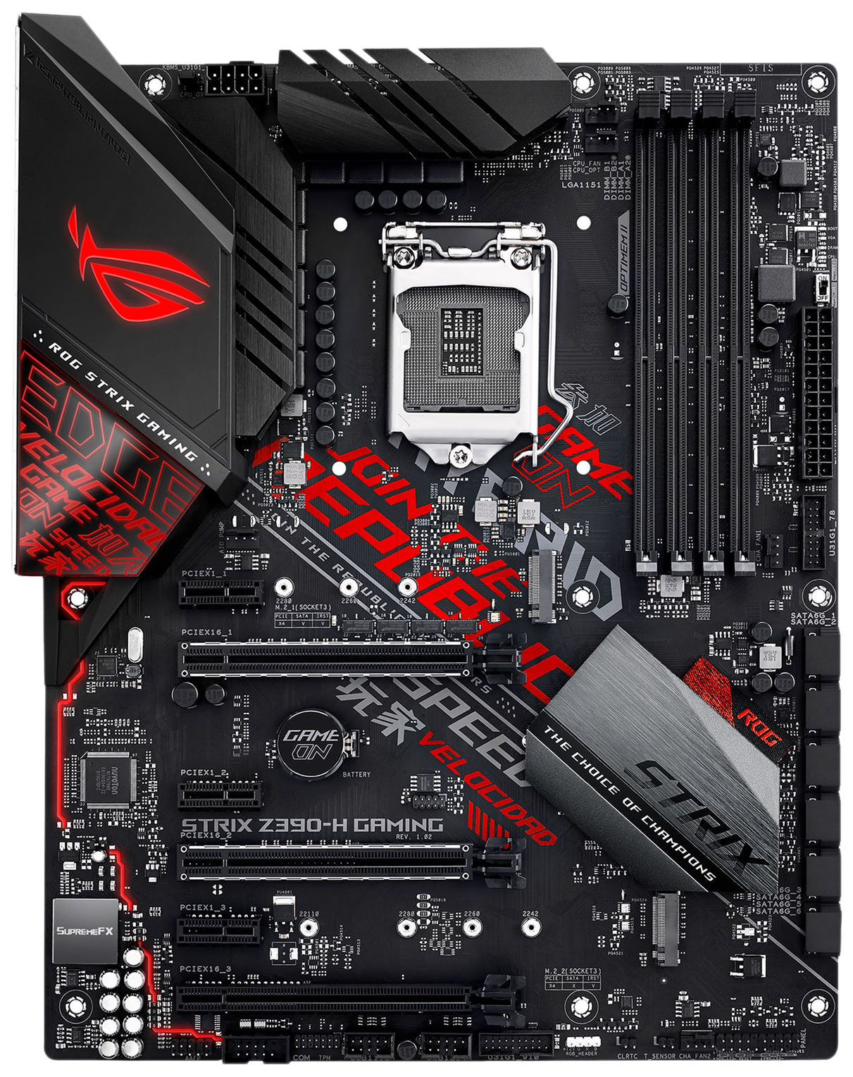 фото Материнская плата asus rog strix z390-h gaming