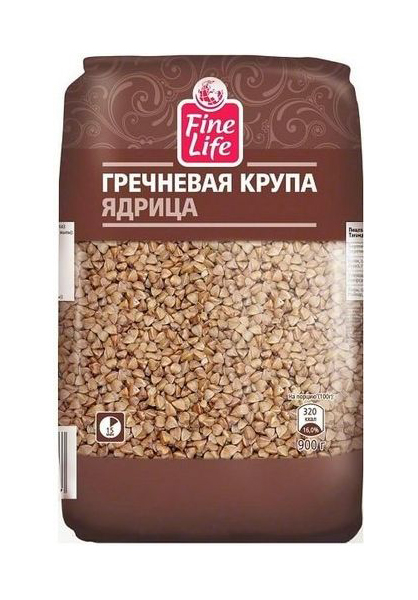 

Крупа Fine Life гречневая ядрица 900 г