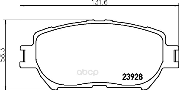 

Тормозные колодки HELLA PAGID/BEHR Nao 8DB355028051