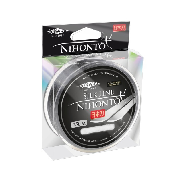 Леска монофильная Mikado Nihonto Silk Line 0,22 мм, 150 м, 6,3 кг, grey