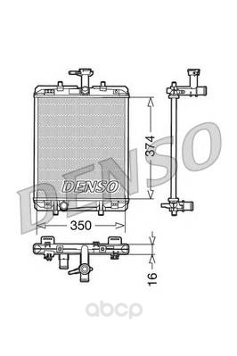 

Радиатор 350x374 Denso DRM21602