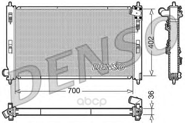 

Радиатор системы охлаждения mitsubishi outlander 2.2d-id 07-12 Denso DRM45029