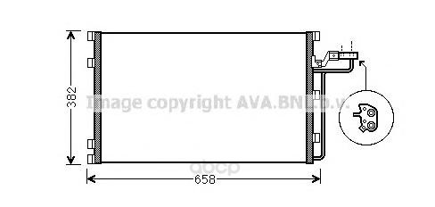 фото Pадиатор кондиционера volvo s40, v50, c30 04 ava vo5139