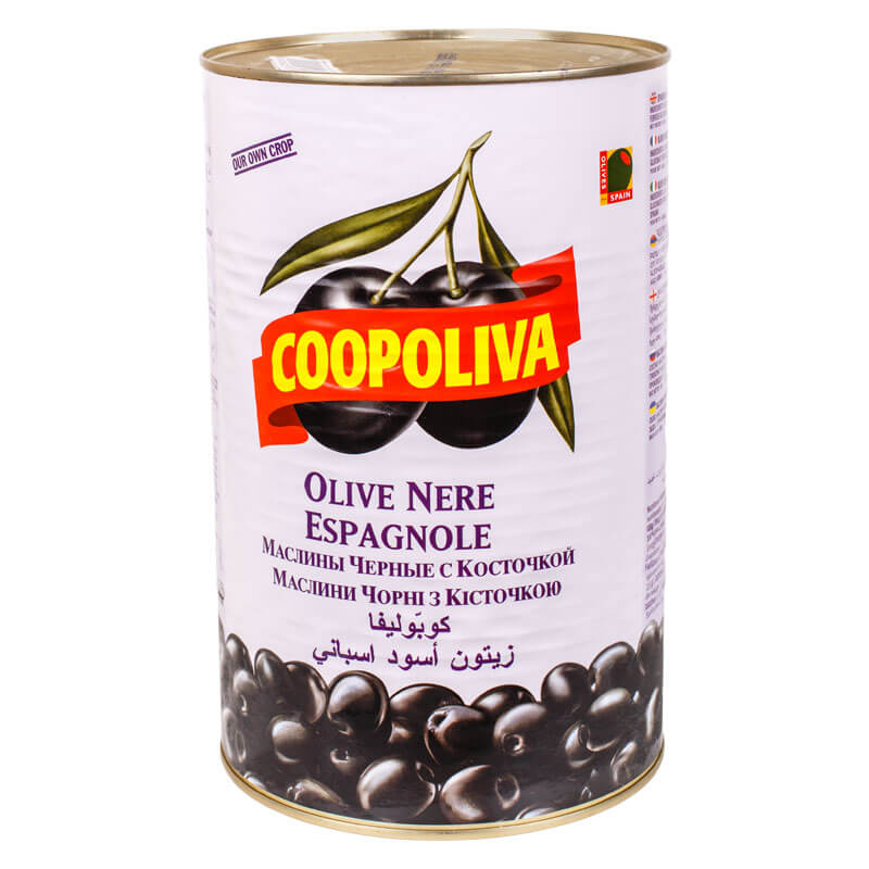 Маслины Coopoliva с косточкой 4300 г
