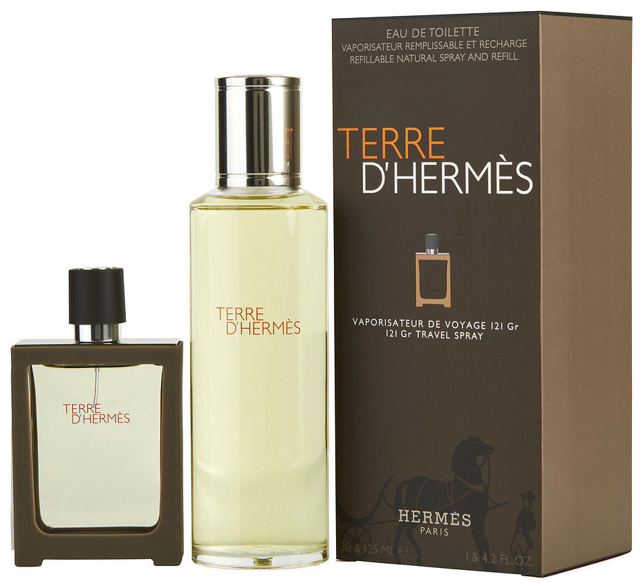 Парфюмерный набор Hermes Terre d’Hermes ucandles свеча smoked vanilla terre masculin 49 190