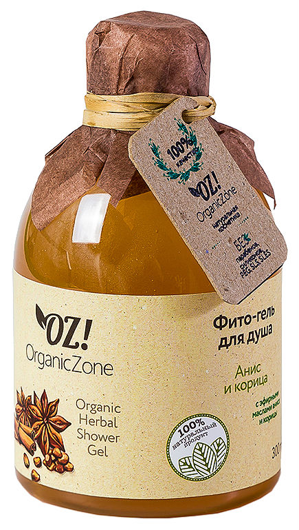 фото Гель для душа organiczone анис и корица 300 мл organic zone