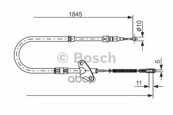 фото Трос cтояночного тормоза bosch 1987477118