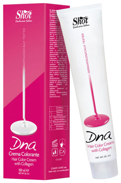 

Краска для волос Shot DNA 8MG Темный nescoffee 100 мл