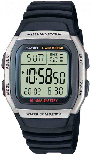 

Наручные часы электронные мужские Casio Illuminator Collection W-96H-1A, Collection Illuminator