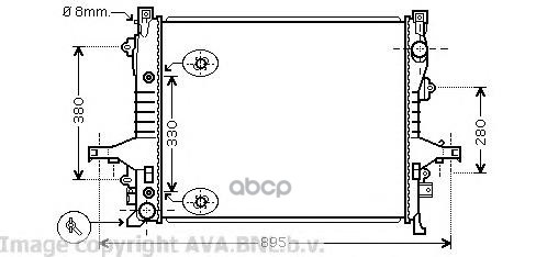

Радиатор охлаждения AVA QUALITY COOLING VO2133