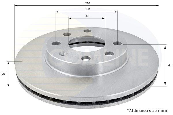 фото Тормозной диск comline adc1008v