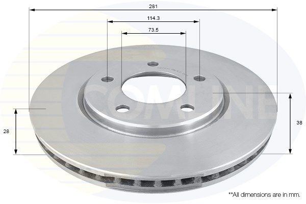 фото Тормозной диск comline adc2304v