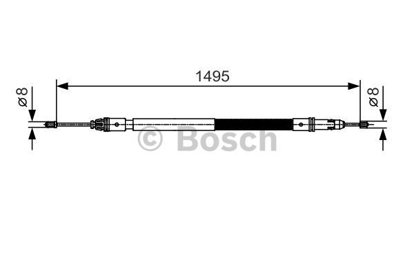 фото Трос cтояночного тормоза bosch 1987482118