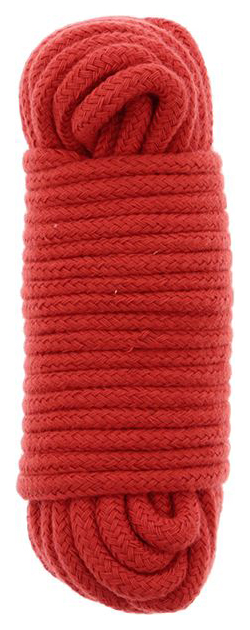 фото Веревка для шибари dream toys bondx love rope хлопковая красная 10 м