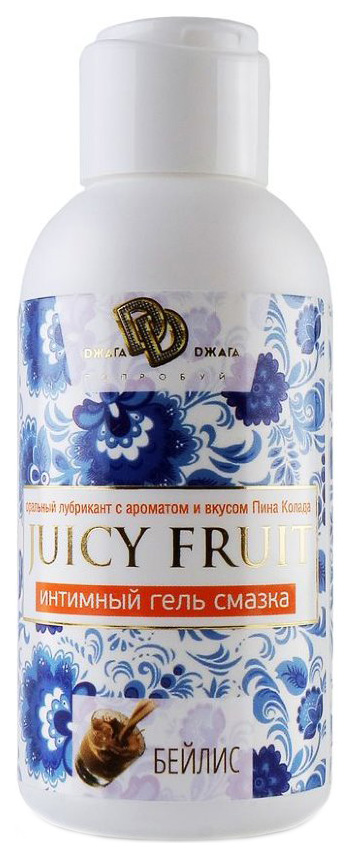 Купить Juicy Fruit с ароматом бейлис, Гель-смазка Джага-Джага Juicy Fruit на водной основе с ароматом бейлис 100 мл