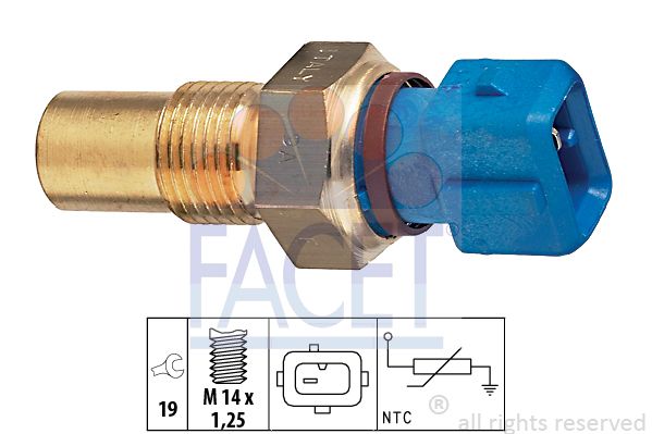

Датчик температуры охлаждающей жидкости FACET 7.3182