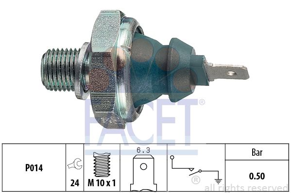 фото Датчик давления масла facet 7.0138