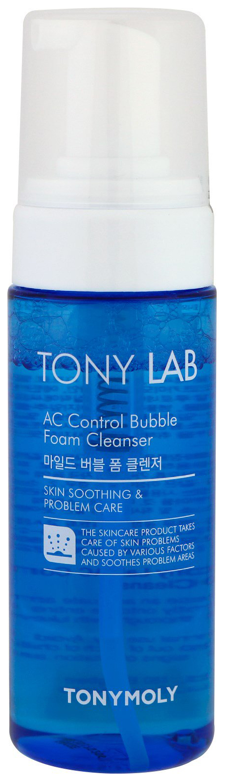 Пенка-мусс для умывания TONY MOLY Tony Lab AC Control для проблемной кожи, 150 мл средство для снятия макияжа tony moly