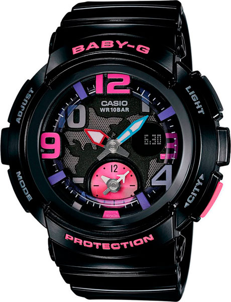 фото Наручные часы кварцевые женские casio baby-g bga-190-1b