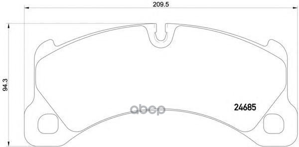 

Тормозные колодки brembo P65026
