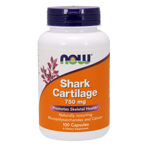 Акулий хрящ NOW Shark Cartilage капсулы 750 мг 100 шт.