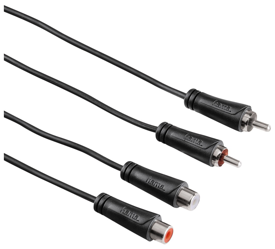 фото Кабель hama 2rca - 2rca, 1,5м black (h-122276)