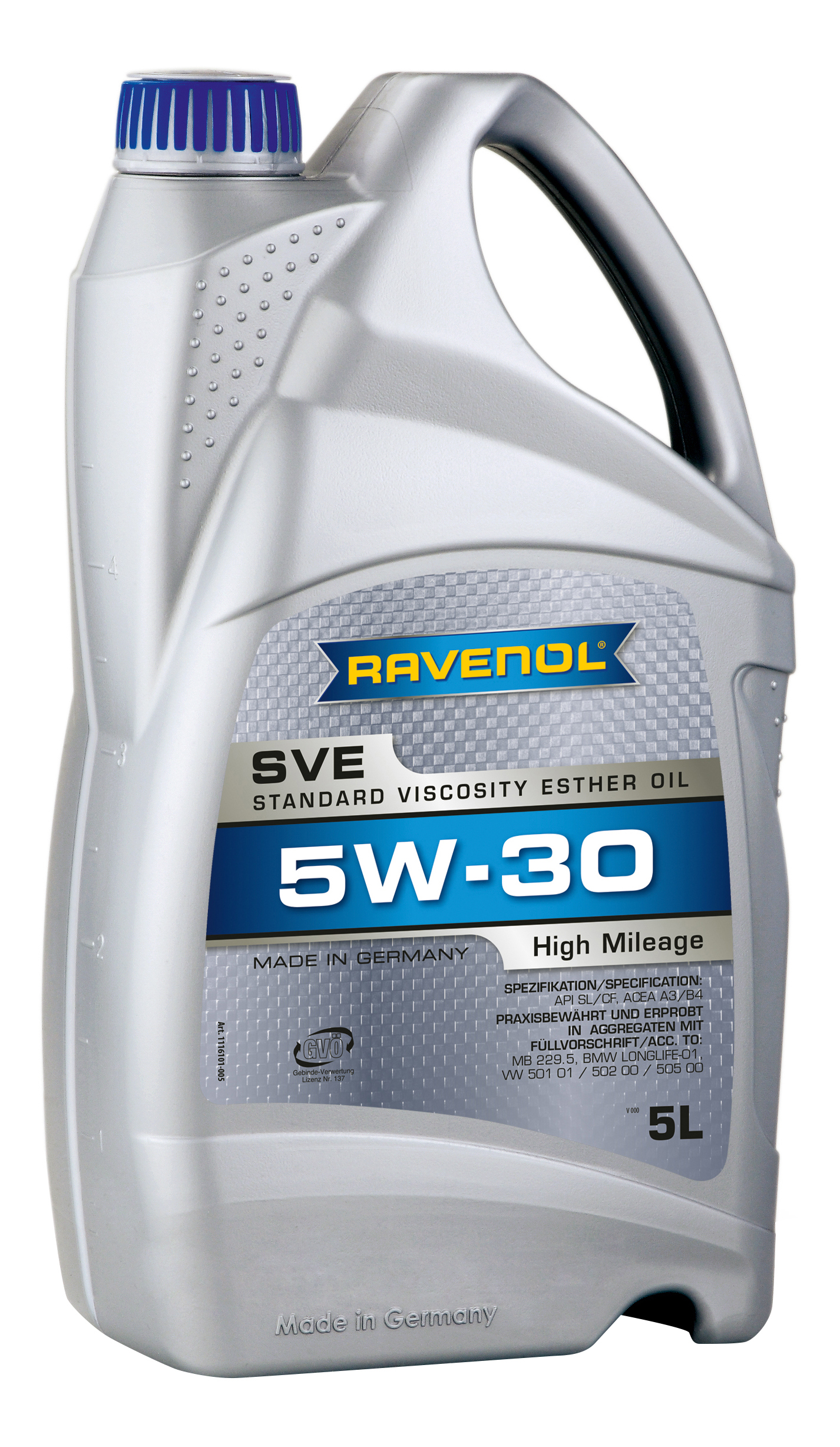 фото Моторное масло ravenol sve standard viscosity ester oil sae 5w-30 5л