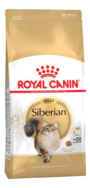 фото Сухой корм для кошек royal canin siberian adult, сибирская, домашняя птица, 2кг