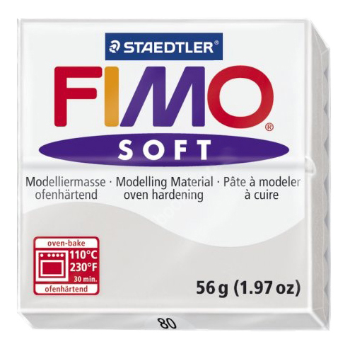 фото Глина для лепки fimo глина серый дельфин 56 г staedtler