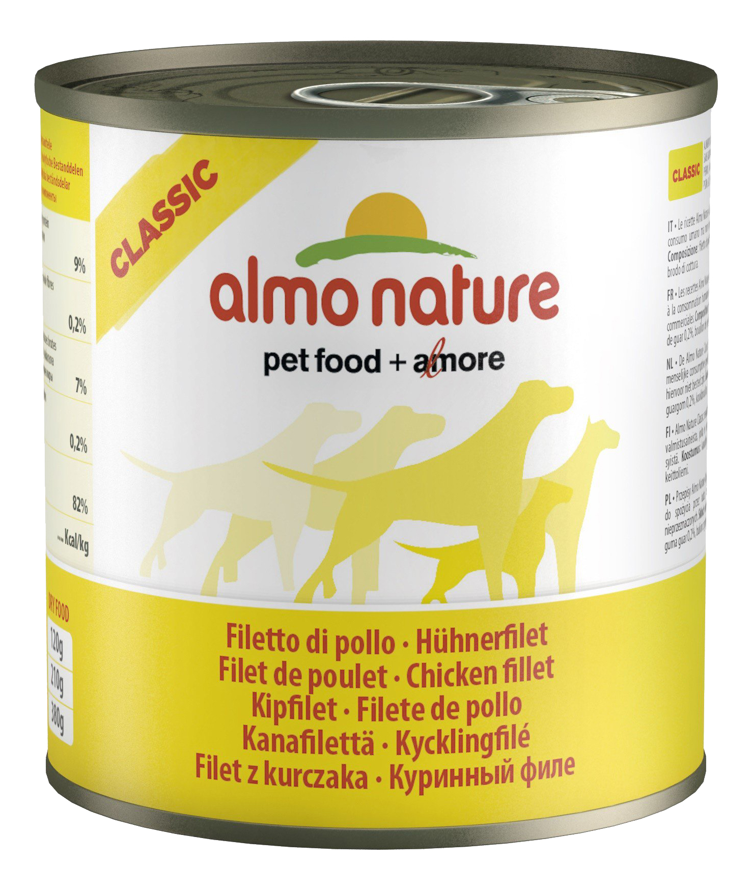 Консервы для собак Almo Nature Classic, куриное филе, 280г