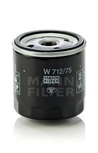 фото Фильтр масляный двигателя mann-filter w712/75