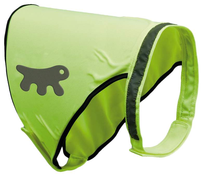 фото Жилет для собак ferplast светоотражающий размер l унисекс, зеленый длинна спины 66-78см