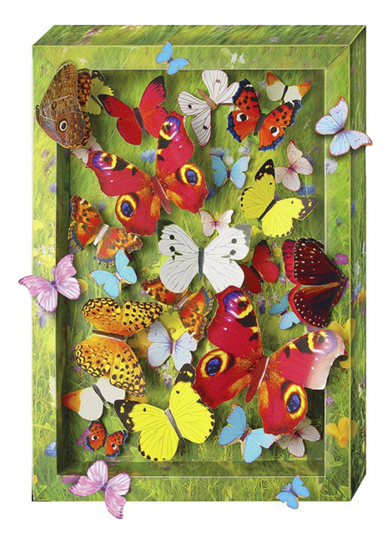 фото Аппликация из картона клеvер взлетающие бабочки clever