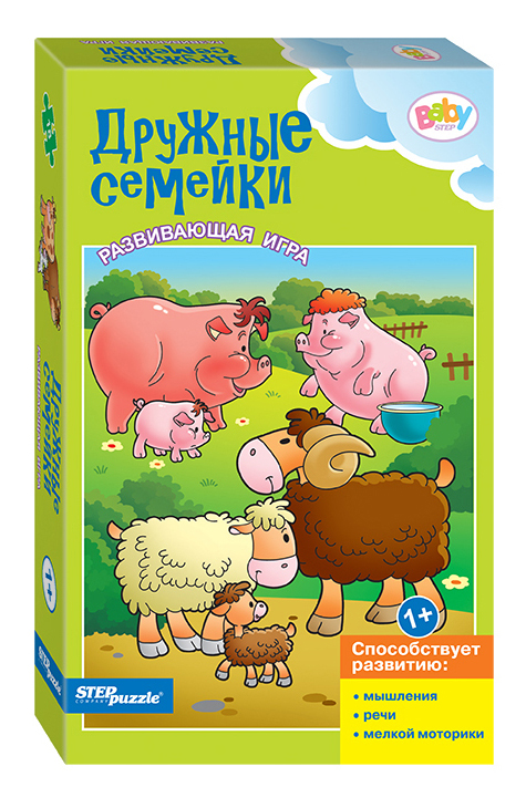 

Пазл Step Puzzle 18 деталей, Дружные семейки