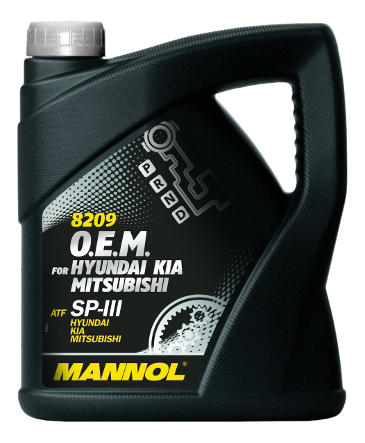 фото Трансмиссионная жидкость 8209 mannol for korean cars atf sp-iii 4л