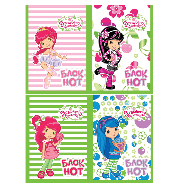

Блокнот Action! Strawberry Shortcake, 4 дизайна, Strawberry Shortcake
