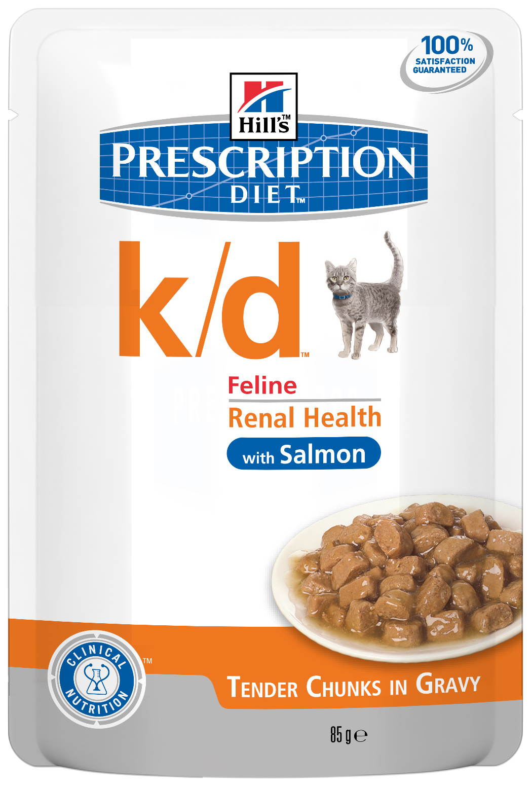 фото Влажный корм для кошек hill's prescription diet k/d kidney care, лосось, 85г