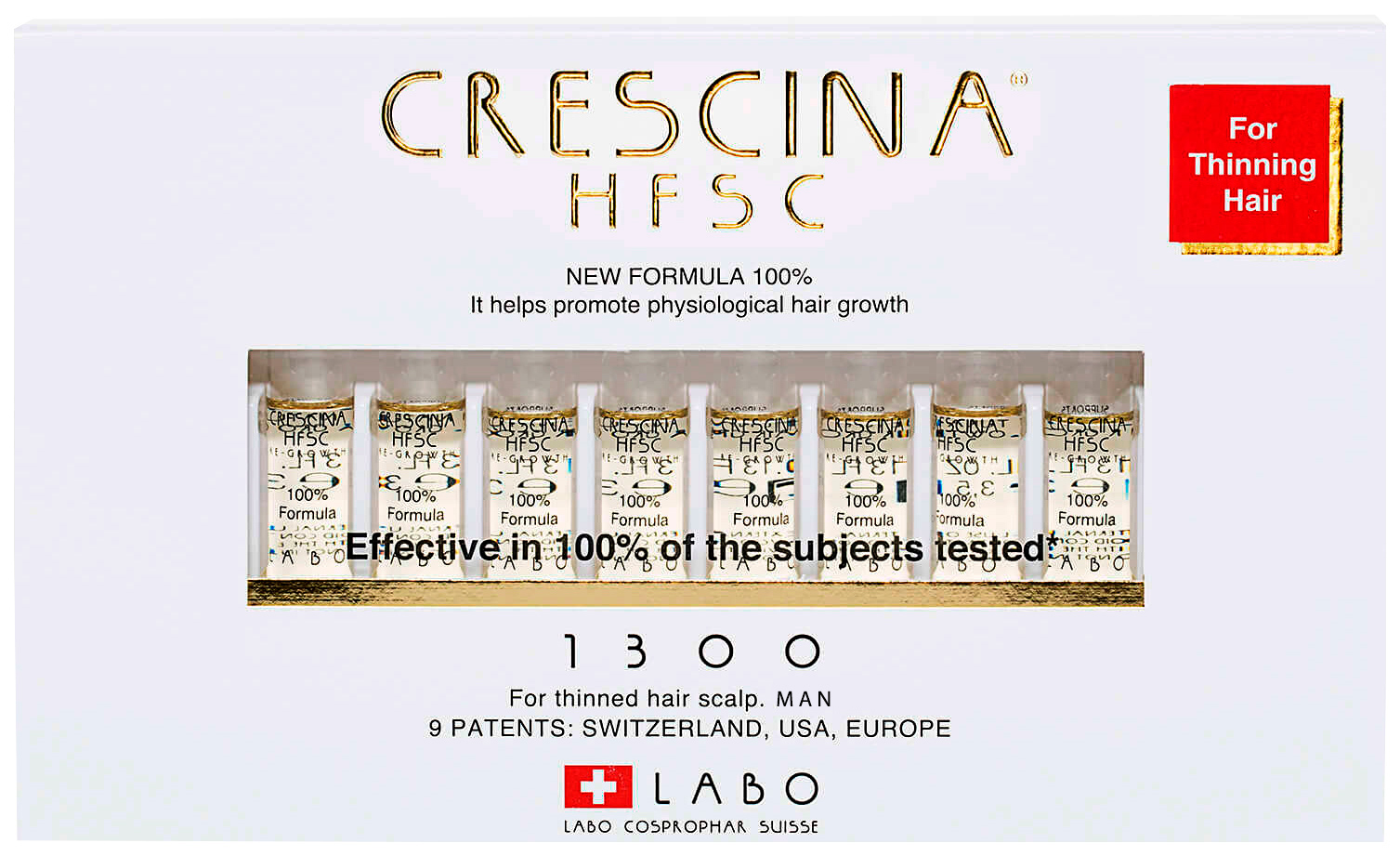 Ампулы для волос Crescina 1300 для стимулирования роста волос для мужчин (20 шт * 3,5 мл) стол атлант 12 1300 1800х800х760 камень ножки титан черные