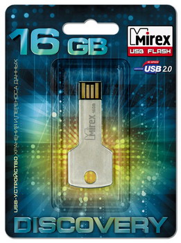 Флешка MIREX Corner Key 16ГБ Silver (13600-DVRCOK16)