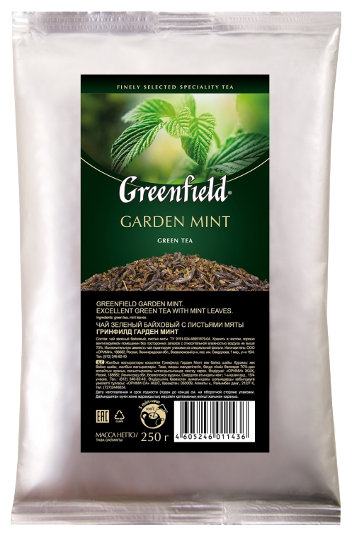 Чай зеленый листовой мята Greenfield Garden Mint 250г