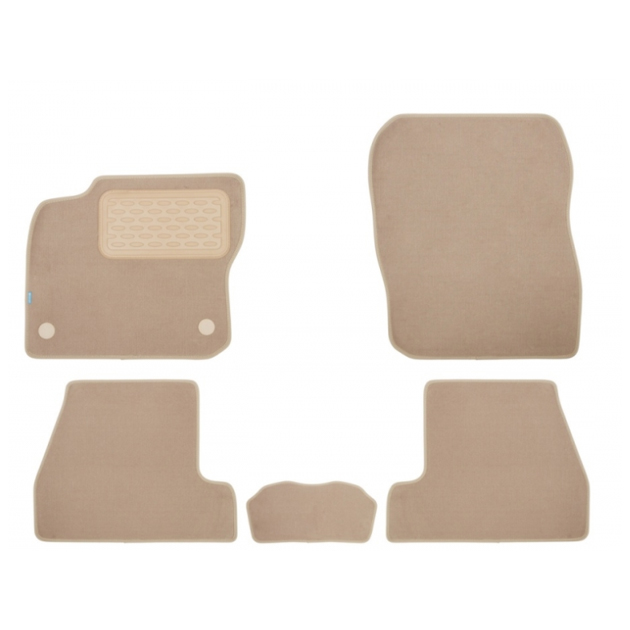 

Коврики в салон Klever Premium для FORD Focus 3 2011-2015, 5 шт. текстиль, бежевые