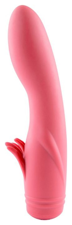 фото Розовый вибратор с усиками ulti climax rechargeable vibrator 17 см nmc