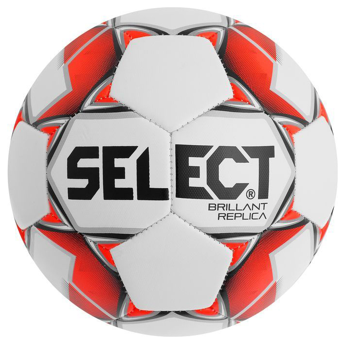 фото Футбольный мяч select brillant replica №5 white/red