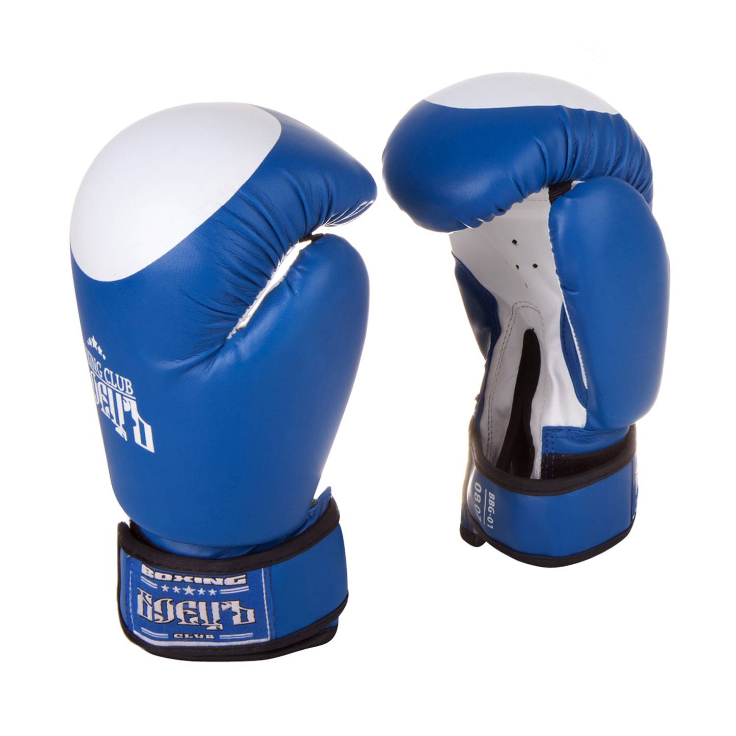 Боксерские перчатки БоецЪ BBG-01 синие, 6 унций
