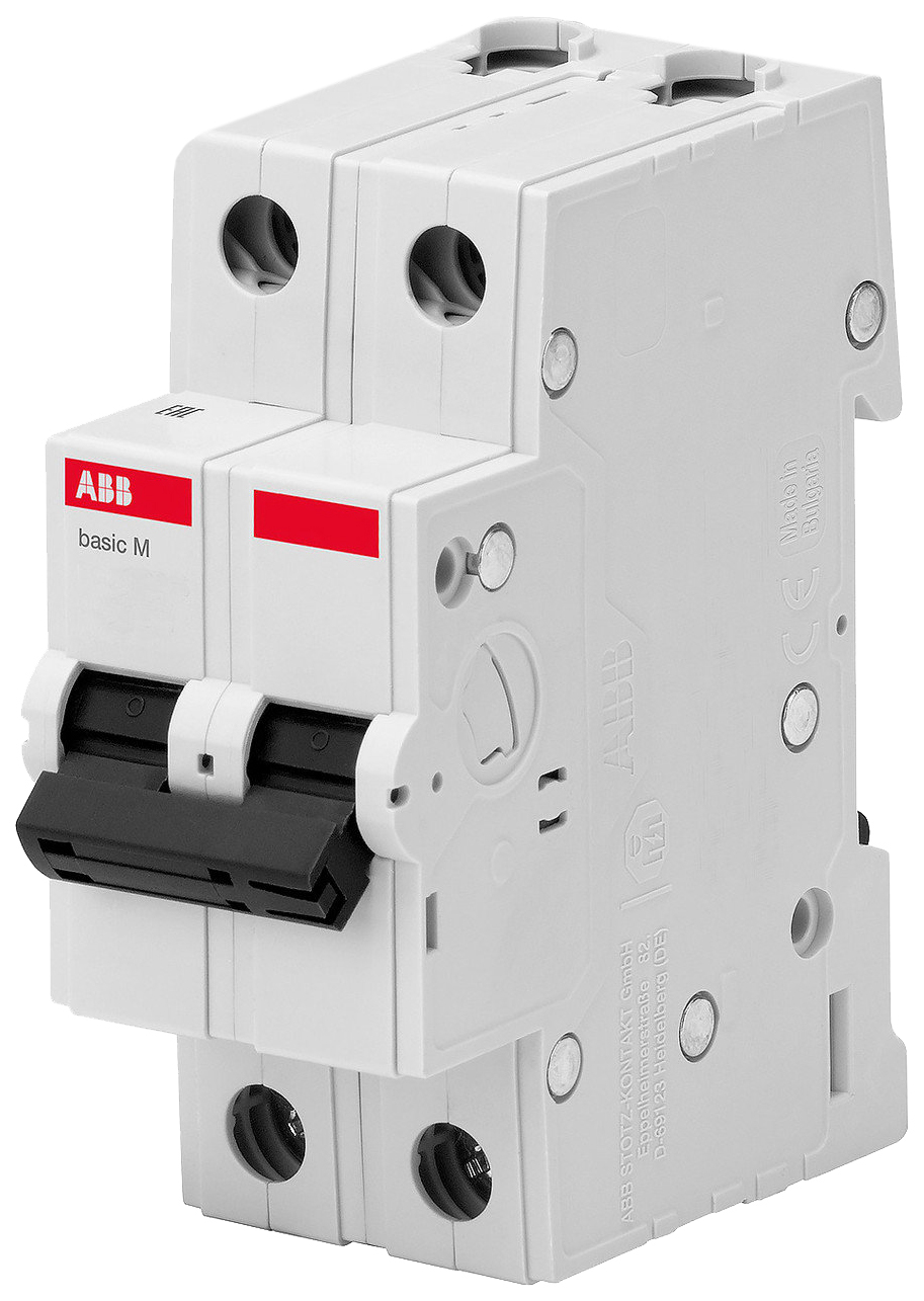 фото Выключатель автоматический basic m, bms412c63, 2 p, 63 a, c, 4,5 ка abb