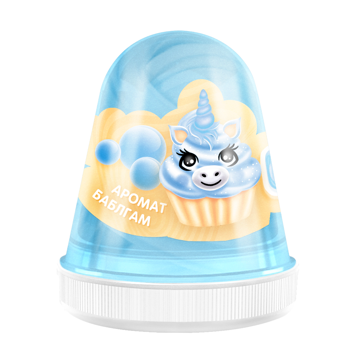 

Слайм MONSTER'S SLIME FL005 Fluffy Бабл-гам голубой
