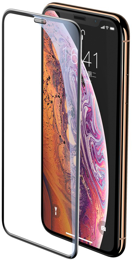 

Защитное стекло Baseus Full-screen Curved Tempered для iPhone X/Xs Black, Full-screen Curved Tempered для iPhone X/Xs